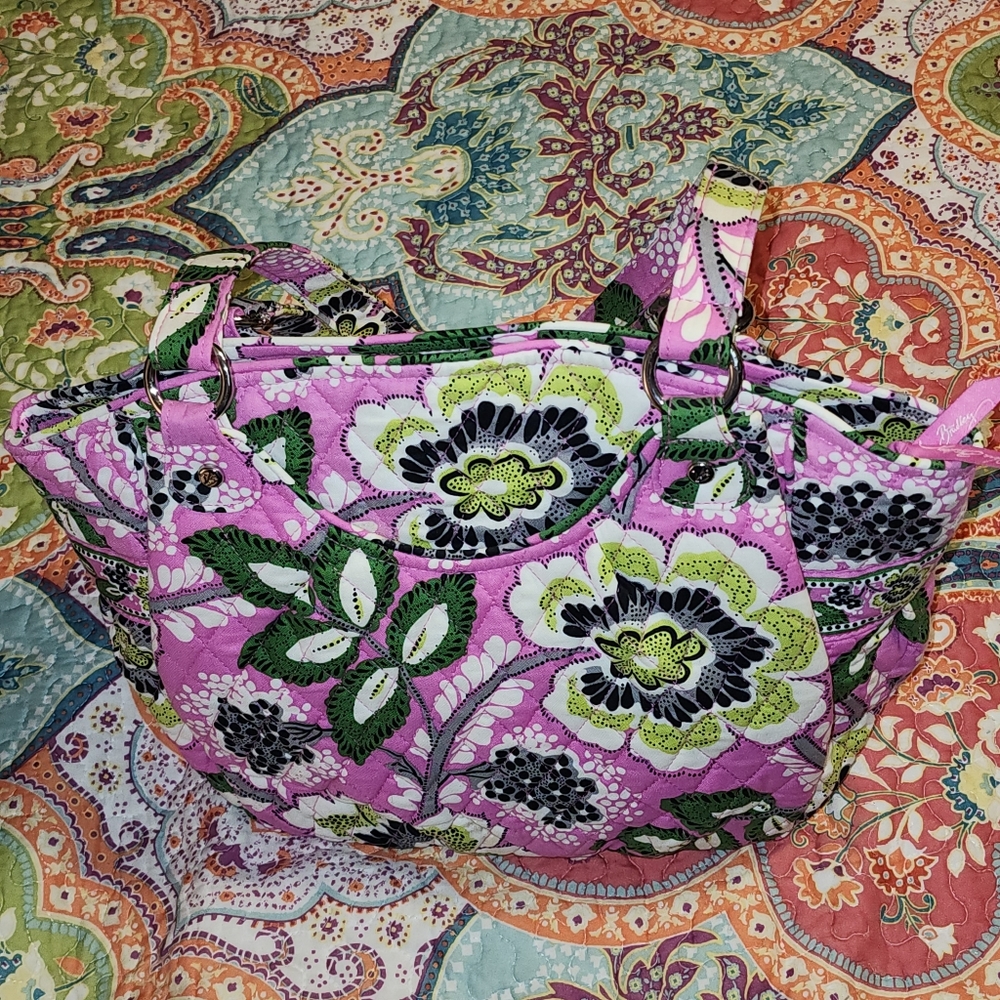 Vera Bradley Glenna Priscilla Pink Bag Gem